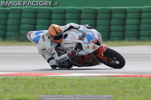 2010-06-26 Misano 0770 Rio - Supersport - Free Practice - Gino Rea - Honda CBR600RR
